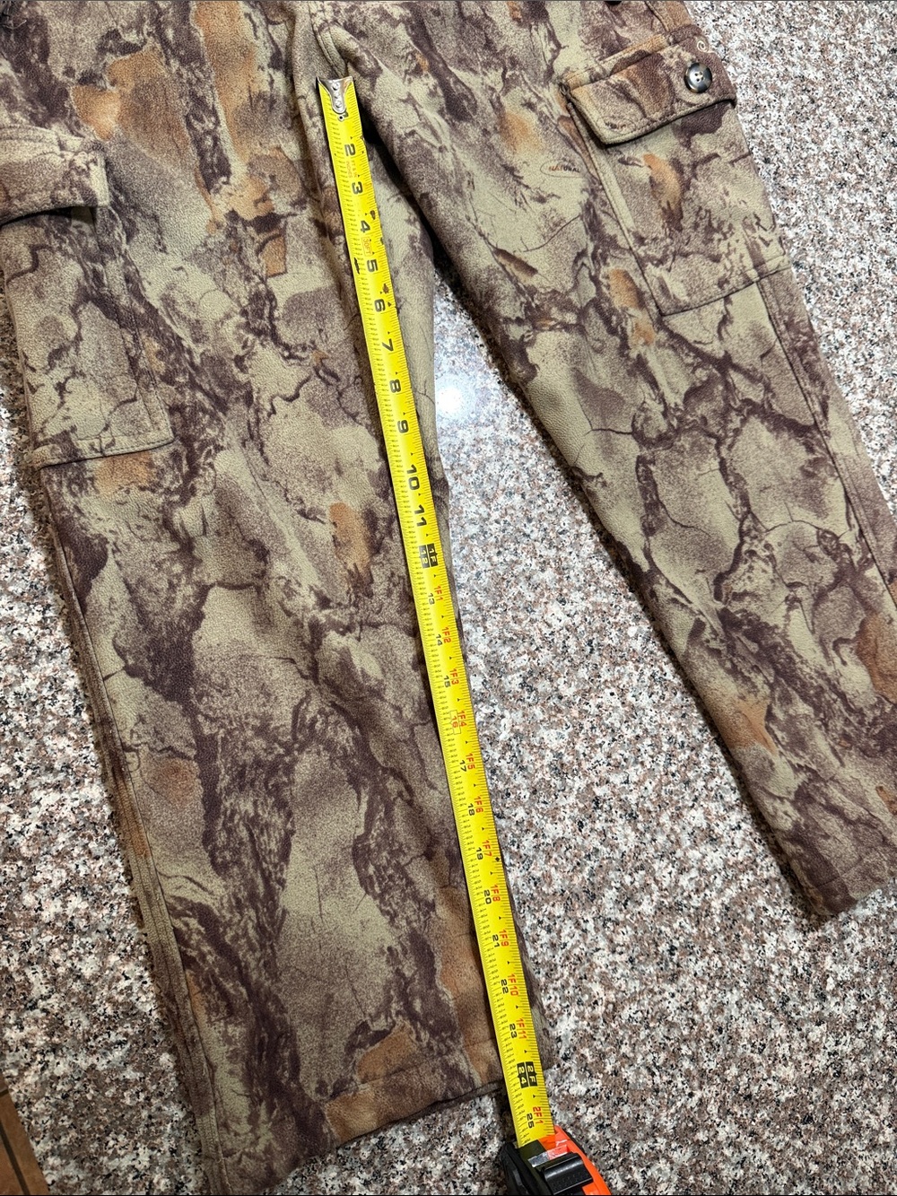 Kids Camo XL Cargo pants- Brown/Olive - Picture 4 of 5